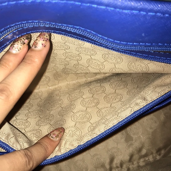 BLUE MICHAEL KORS TOTE BAG